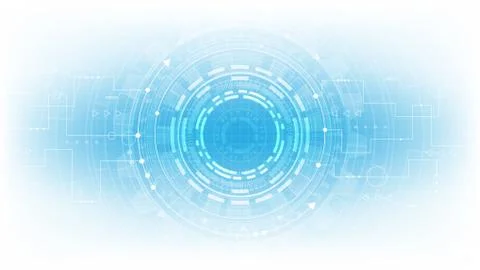 Hi-tech digital data connection system Stock Illustration