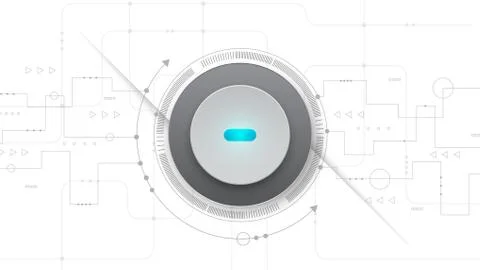 Hi-tech digital data connection system Stock Illustration