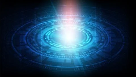 Hi-tech digital data connection system Stock Illustration