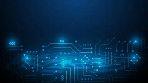 Hi-tech digital data connection system Stock Illustration