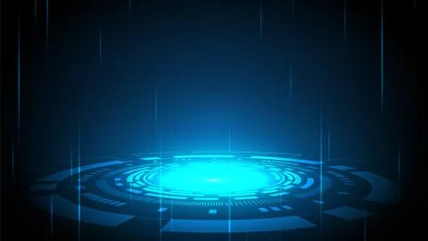 Hi-tech digital data connection system Stock Illustration