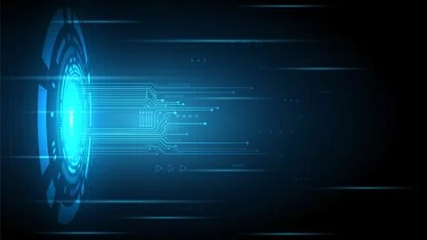 Hi-tech digital data connection system Stock Illustration