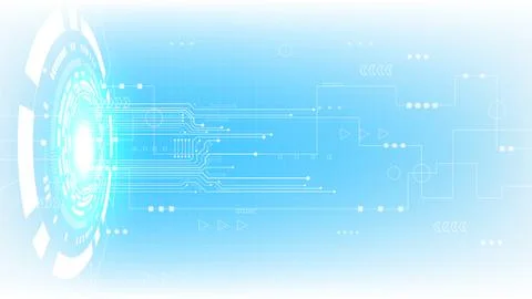 Hi-tech digital data connection system Stock Illustration
