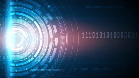 Hi-tech digital data connection system Stock Illustration