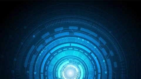 Hi-tech digital data connection system Stock Illustration