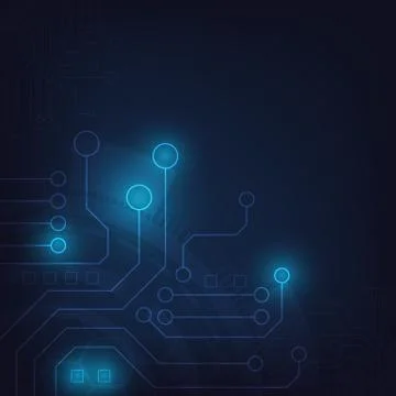 Hi-tech digital data connection system Stock Illustration