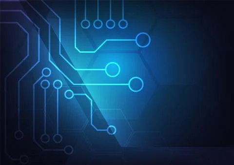 Hi-tech digital data connection system Stock Illustration