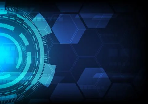 Hi-tech digital data connection system Stock Illustration