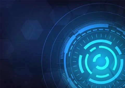 Hi-tech digital data connection system Stock Illustration