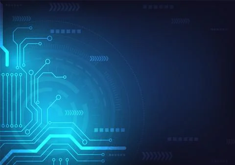 Hi-tech digital data connection system Stock Illustration