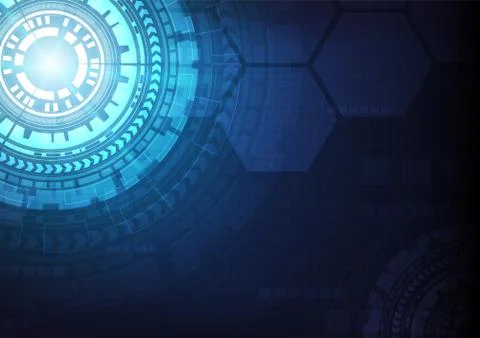 Hi-tech digital data connection system Stock Illustration