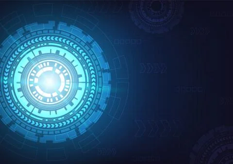 Hi-tech digital data connection system Stock Illustration