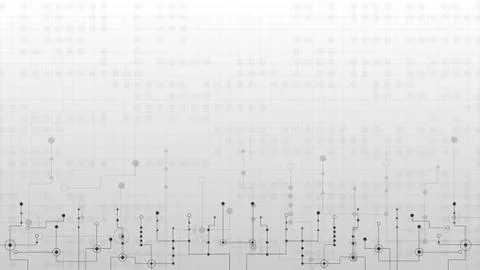 Hi-tech digital data connection system Stock Illustration