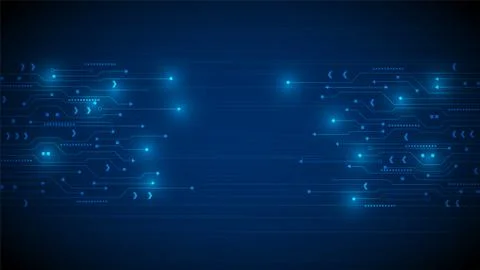 Hi-tech digital data connection system Stock Illustration