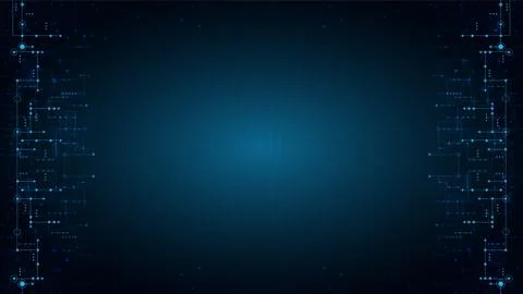 Hi-tech digital data connection system Stock Illustration