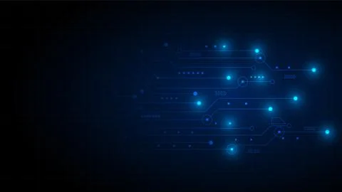 Hi-tech digital data connection system Stock Illustration