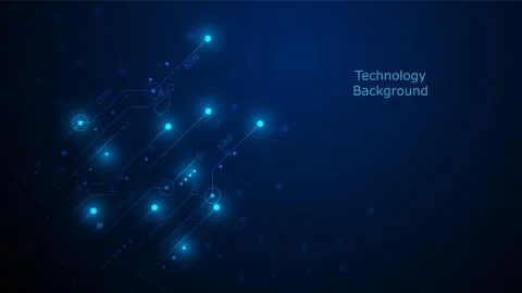 Hi-tech digital data connection system Stock Illustration