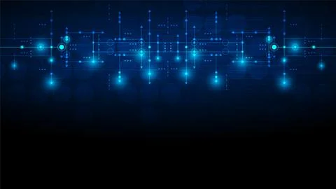 Hi-tech digital data connection system Stock Illustration