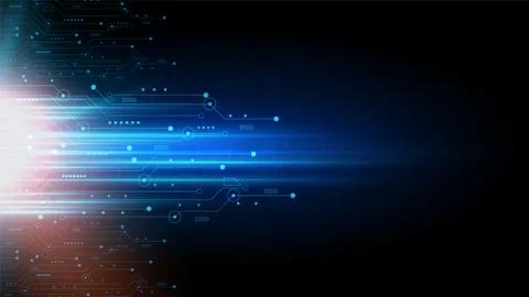 Hi-tech digital data connection system Stock Illustration