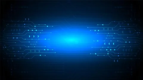 Hi-tech digital data connection system Stock Illustration