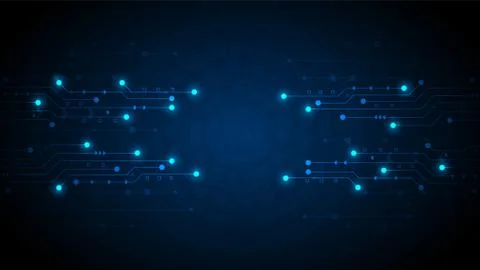 Hi-tech digital data connection system 스톡 일러스트