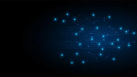 Hi-tech digital data connection system Stock Illustration