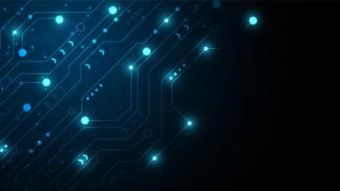 Hi-tech digital data connection system Stock Illustration