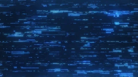 Hi-Tech Digital Pixels Abstract Background Camera Pedestal Movement Vídeo Stock 106226901