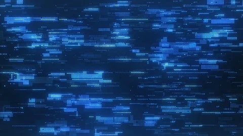 Hi-Tech Digital Pixels Abstract Background Camera Static Vídeo Stock 106227177