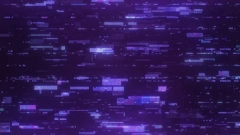 Hi-Tech Digital Pixels Abstract Background Camera Dolly Movement Vídeo Stock 106264743