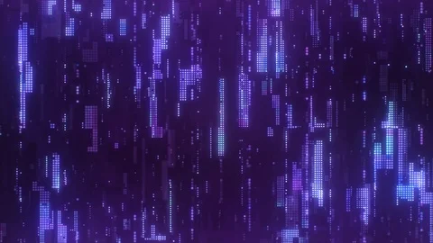 Hi-Tech Digital Pixels Abstract Background Camera Dolly Movement Stock-Footage 106265089