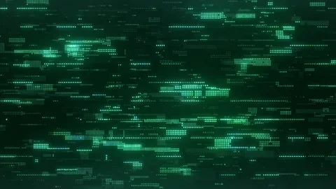 Hi-Tech Digital Pixels Abstract Background Camera Static Vídeo Stock 106265501