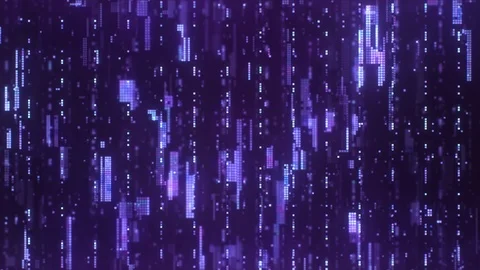 Hi-Tech Digital Pixels Abstract Background Camera Pedestal Movement Stock-Footage 106386477