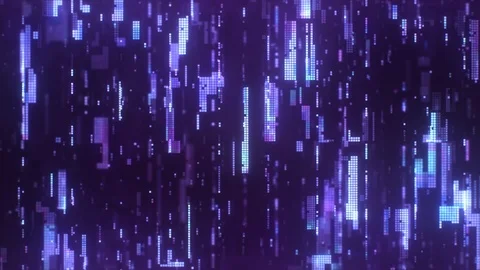 Hi-Tech Digital Pixels Abstract Background Camera Dolly Movement Vídeo Stock 106386571