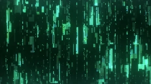 Hi-Tech Digital Pixels Abstract Background Camera Dolly Movement Stock-Footage 106391531