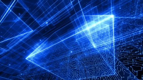 Hi-tech Digital Technology Abstract Background Stock Footage 204920647