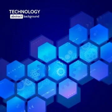 Hi-tech digital technology and engineering concept Stock Illustration