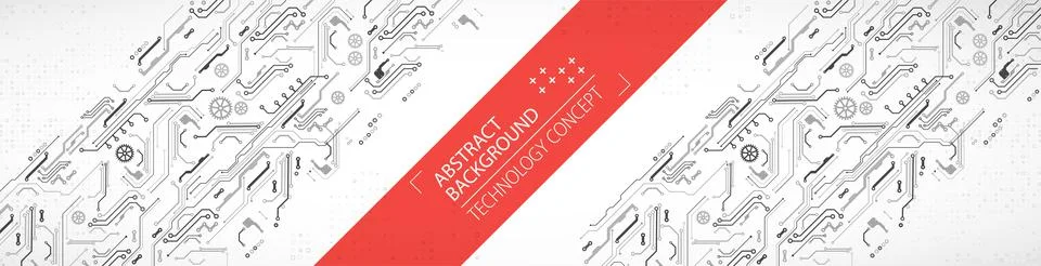 Hi-tech digital technology and engineering theme. Stock Illustration