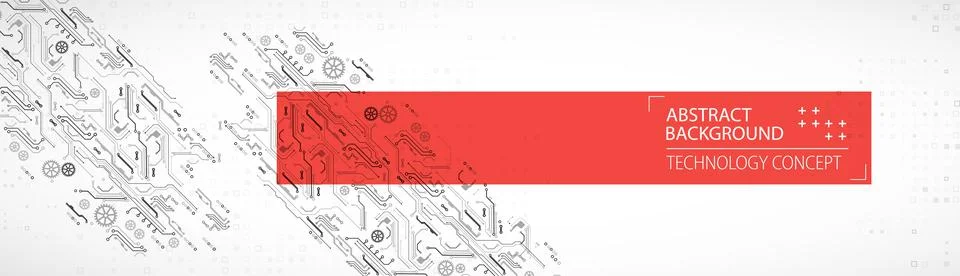 Hi-tech digital technology and engineering theme. Stock Illustration