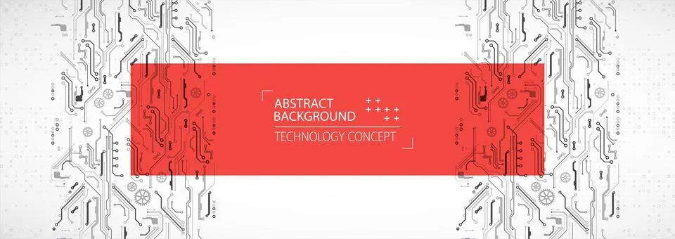 Hi-tech digital technology and engineering theme. 스톡 일러스트