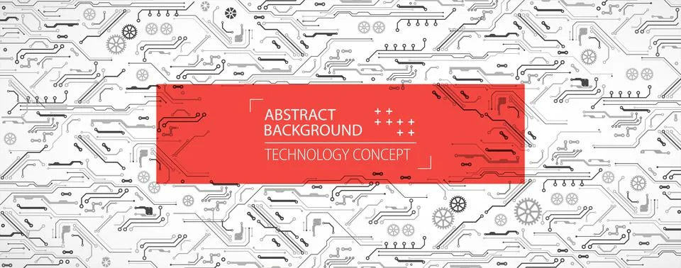 Hi-tech digital technology and engineering theme. Stock Illustration