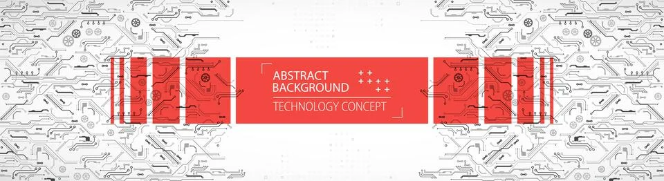 Hi-tech digital technology and engineering theme. 스톡 일러스트