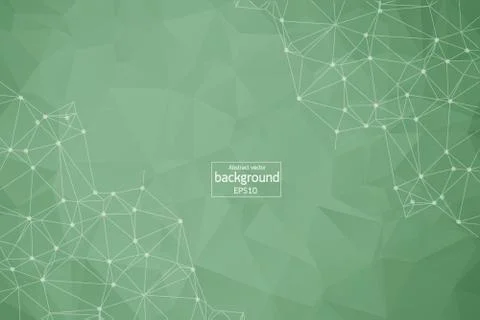 Hi-tech digital technology concept. hexagon elements, with geometry light gre Illustrazione stock