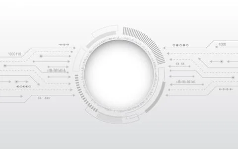 Hi-tech digital technology concept. Stock Illustration