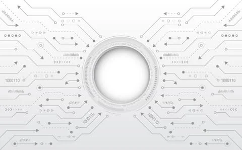 Hi-tech digital technology concept. Stock Illustration