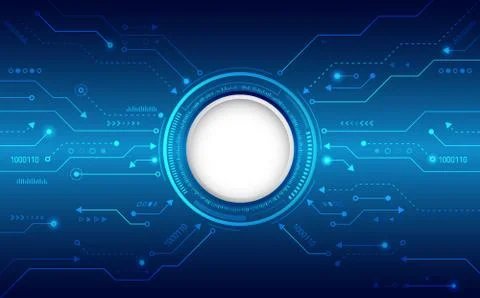 Hi-tech digital technology concept. Stock Illustration