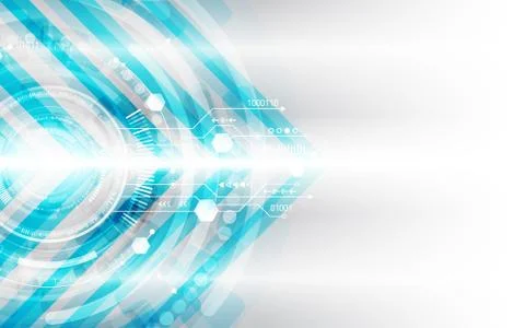Hi-tech digital technology concept. Stock Illustration