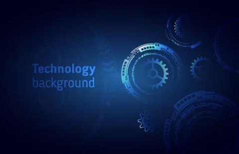 Hi-tech digital technology concept. Stock Illustration