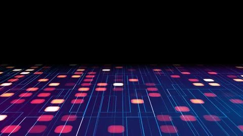 Hi-tech digital technology concept Futuristic abstract Cyberspace background  Stock Illustration