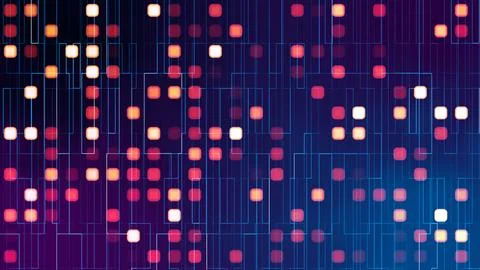 Hi-tech digital technology concept Futuristic abstract Cyberspace background  Illustrazione stock